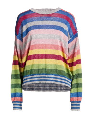 Floor Woman Sweater Blue Size Xl Viscose, Polyester, Polyamide