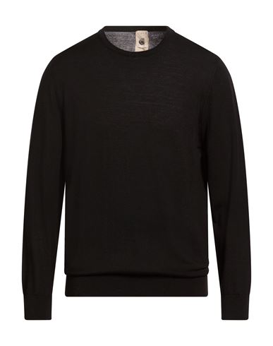 H953 Man Sweater Black Size 46 Merino Wool