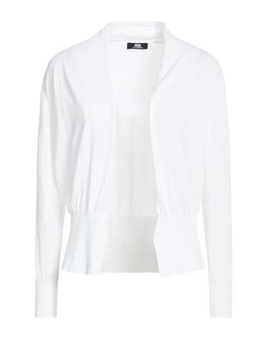 Alpha Studio The Fine Essentials Woman Cardigan White Size 4 Cotton