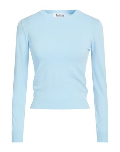 Le Streghe Woman Sweater Sky Blue Size Onesize Viscose, Polyamide