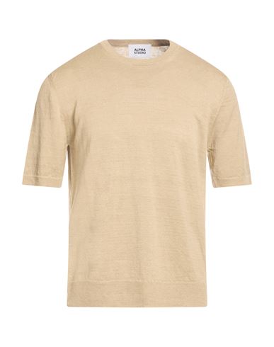 Alpha Studio Man Sweater Sage Green Size 40 Hemp