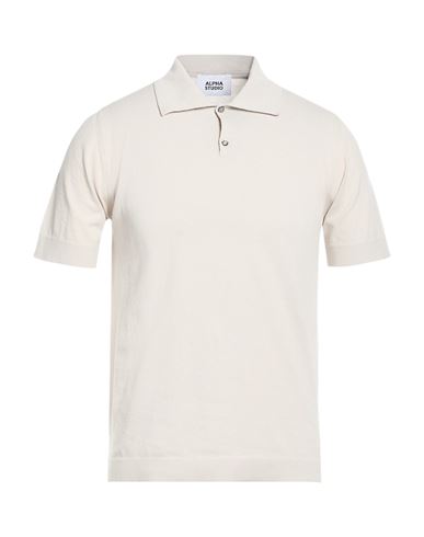 Alpha Studio Man Sweater Light Grey Size 48 Cotton, Polyester In Gray