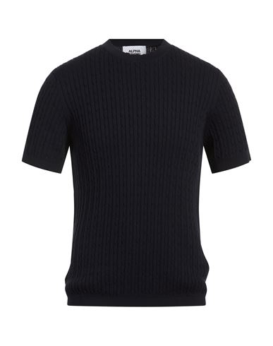 Alpha Studio Man Sweater Midnight Blue Size 46 Cotton