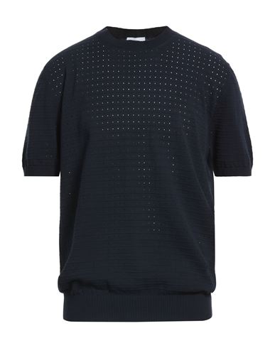 Alpha Studio Man Sweater Midnight Blue Size 44 Cotton, Polyester