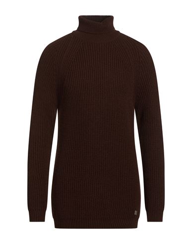 Bl.11  Block Eleven Bl.11 Block Eleven Man Turtleneck Chocolate Brown Size Xxl Acrylic