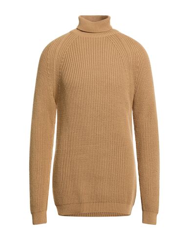 Bl.11  Block Eleven Bl.11 Block Eleven Man Turtleneck Beige Size Xxl Acrylic In Brown