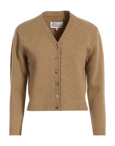 Mm6 Maison Margiela Woman Cardigan Beige Size L Wool In Blue