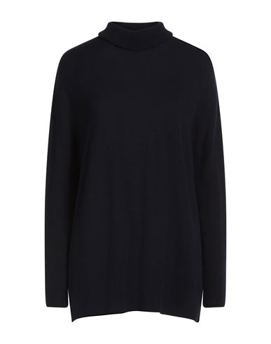 Antonelli Woman Turtleneck Midnight Blue Size S Virgin Wool, Cashmere, Silk
