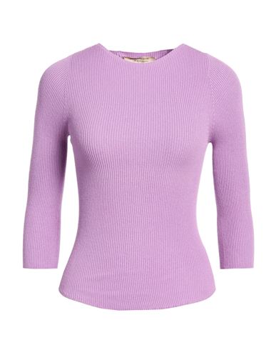 Le Streghe Woman Sweater Lilac Size Onesize Viscose, Polyamide In Purple