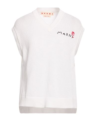 Marni Woman Sweater White Size 6 Cotton