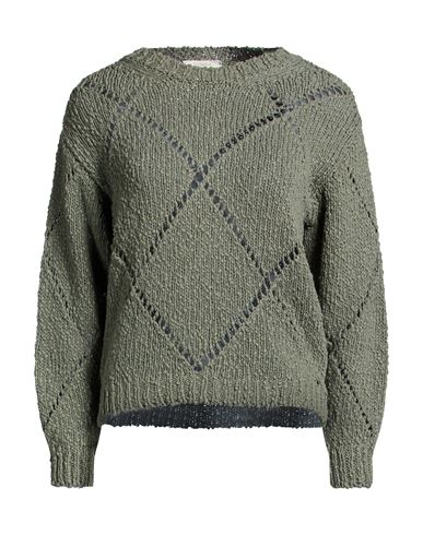 Zanone By Slowear Woman Sweater Sage Green Size 8 Cotton