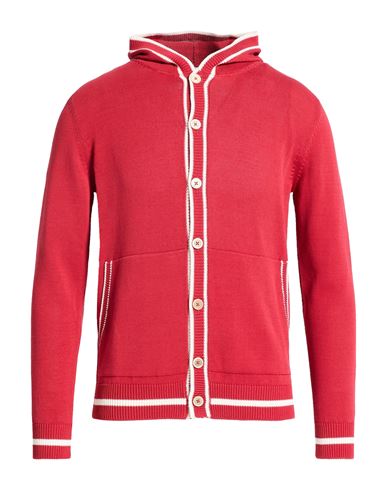 Strickjacke Herren Ziegelrot M Herren
