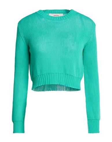 Jucca Woman Sweater Turquoise Size Xs Cotton In Blue