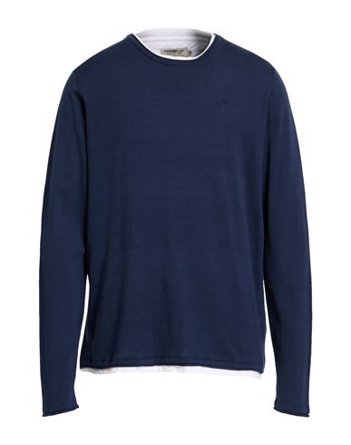 Fred Mello Man Sweater Midnight Blue Size Xl Cotton