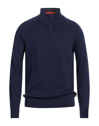 Ferre' Man Sweater Navy Size Xxl Cotton In Blue
