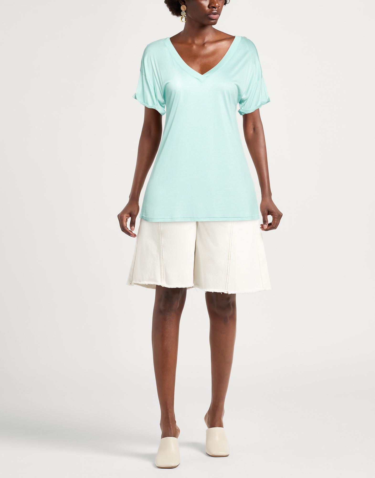  Elisabetta Franchi Jeans - Tops - T-shirts - On Yoox.com 