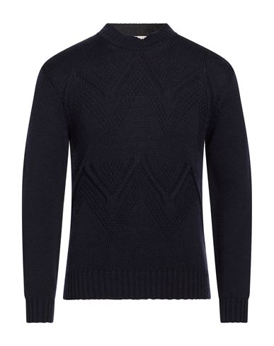 Wool & Co Man Sweater Midnight Blue Size M Merino Wool