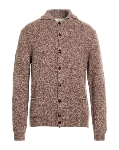 Strickjacke Herren Braun L Herren