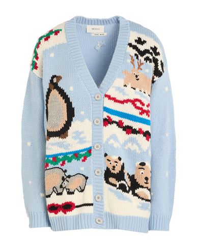 Strickjacke Damen Himmelblau M Damen