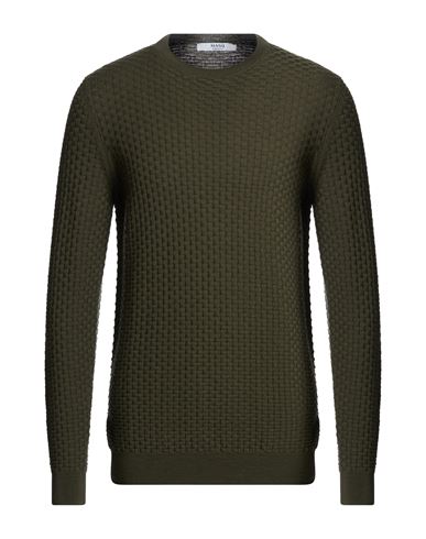 Masq Man Sweater Military Green Size 48 Merino Wool
