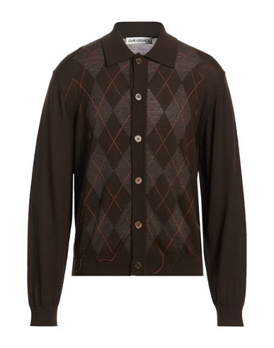 Strickjacke Herren Dunkelbraun 48,52 Herren