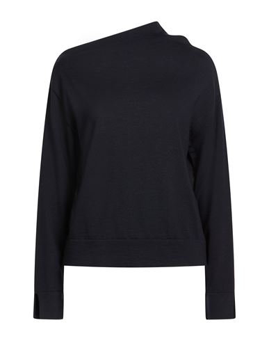 Natan Woman Sweater Midnight Blue Size 3 Virgin Wool In Black