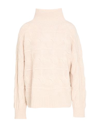 Rollkragenpullover Damen Beige L Damen