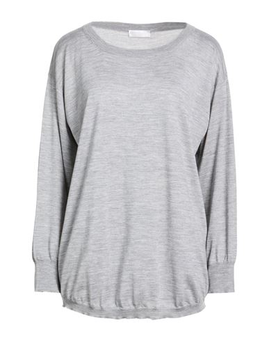 Katia Serafini Woman Sweater Grey Size 14 Wool, Silk, Cashmere In Gray