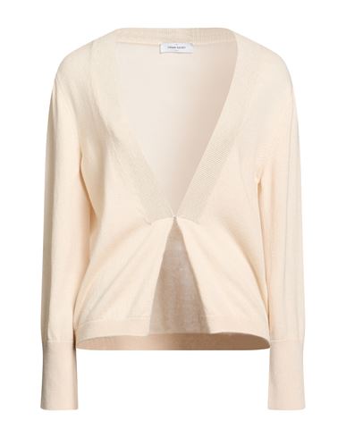 Gran Sasso Woman Cardigan Cream Size 4 Virgin Wool, Viscose, Cashmere, Polyester, Metallic Fiber In Gray