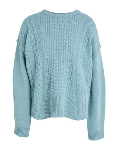 High Use Woman Sweater Slate Blue Size L Wool, Nylon