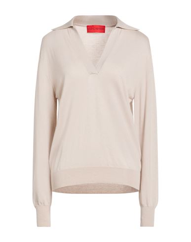 Wild Cashmere Woman Sweater Beige Size 4 Silk, Cashmere In Neutral