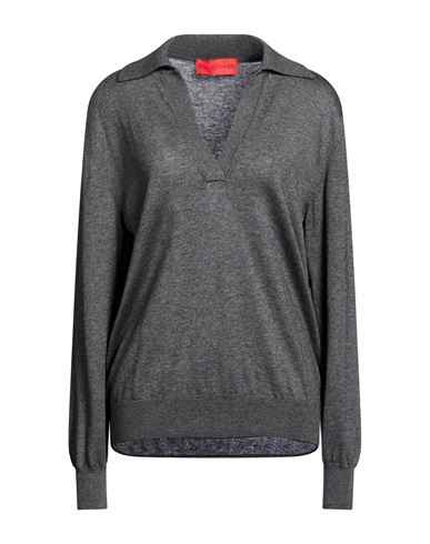 Wild Cashmere Woman Sweater Grey Size 12 Silk, Cashmere In Gray