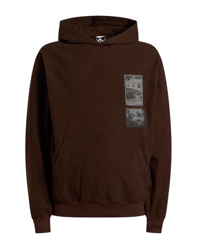 Gr10k Man Sweatshirt Brown Size L Wool, Polyester, Polyamide, Elastane