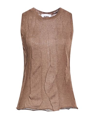Alpha Studio Woman Sweater Brown Size 4 Viscose, Polyester