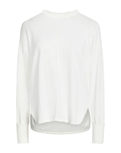 Alpha Studio Woman Sweater White Size 6 Cotton