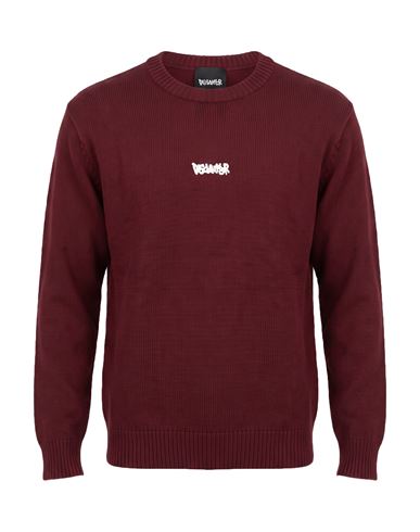 Disclaimer Man Sweater Burgundy Size Xs Cotton In Red