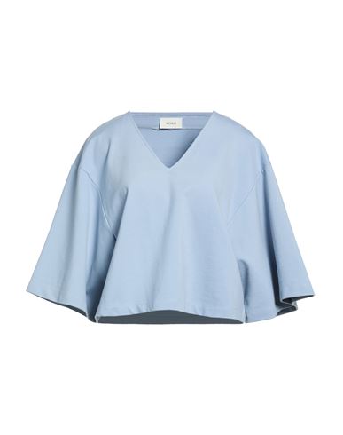 Vicolo Woman T-shirt Light Blue Size Onesize Viscose, Polyamide, Elastane