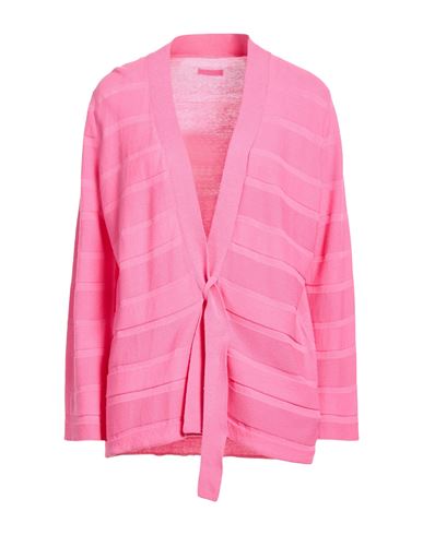 Archivio B Woman Cardigan Salmon Pink Size L Cotton