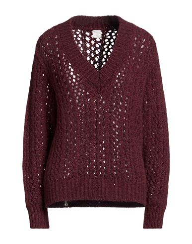 Eleventy Woman Sweater Plum Size S Alpaca Wool, Wool, Polyamide, Polyester In Purple