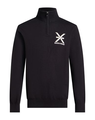 Richmond X Man Sweater Black Size Xl Cotton, Merino Wool
