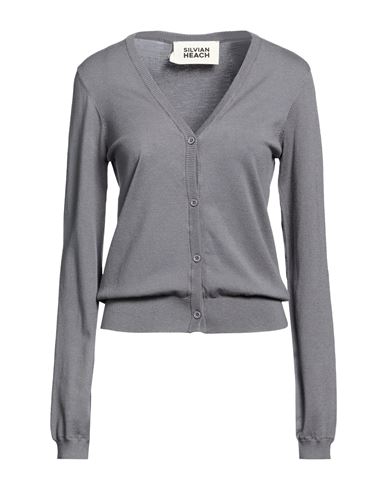 Silvian Heach Woman Cardigan Grey Size S Viscose, Polyester In Gray