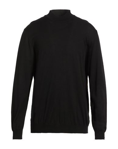 Dondup Man Turtleneck Black Size 44 Wool, Cotton