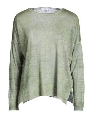Alessandro Aste Woman Sweater Sage Green Size Xl Linen