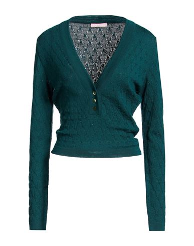 Kristina Ti Woman Sweater Dark Green Size L Merino Wool