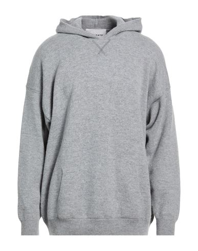 Amaranto Man Sweater Grey Size L Wool In Gray