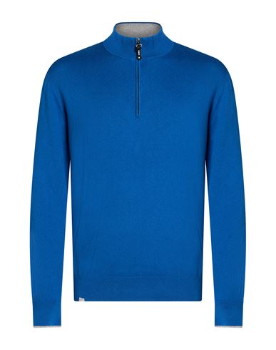 Shockly Man Sweater Blue Size 36 Cotton, Cashmere