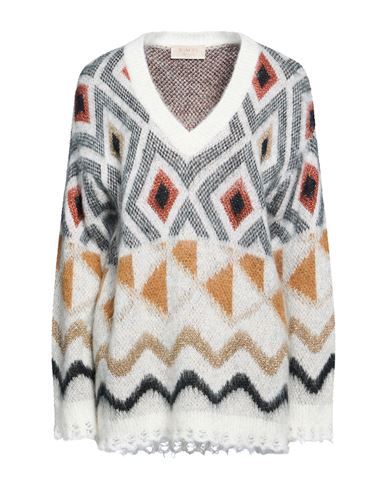 Pullover Mujer Marfil M Mujer