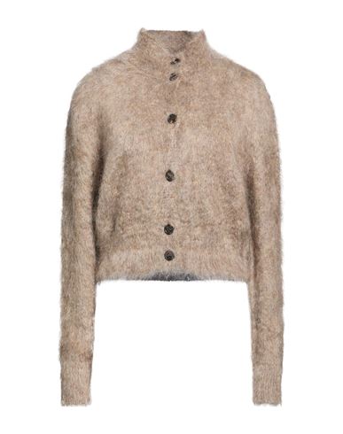 Giuseppe Di Morabito Woman Cardigan Light Brown Size M Superkid Mohair, Polyamide, Elastane In Neutral