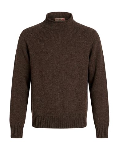 Messagerie Man Turtleneck Brown Size Xxl Virgin Wool