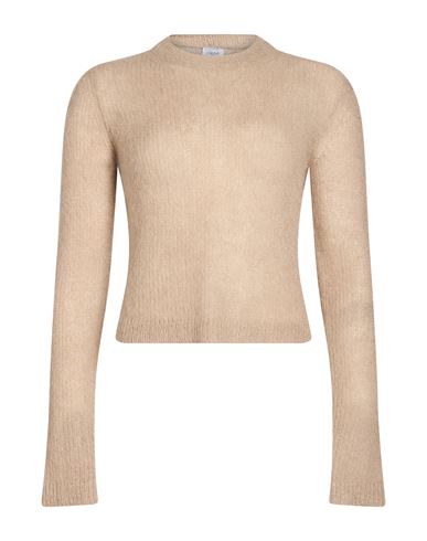 Cruna Woman Sweater Beige Size 6 Mohair Wool, Polyamide, Wool In Sand